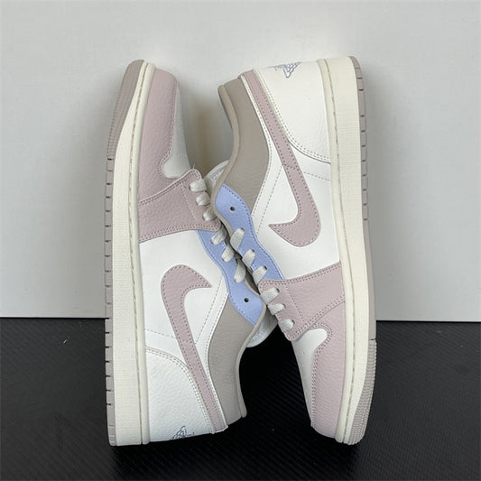 air jordan 1 low pastel colorblock casual sneakers